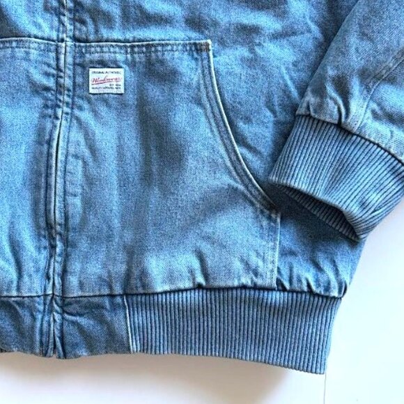 Old Navy Oversized Denim Zip Hoodie Medium Wash Lined L - Picture 7 of 10